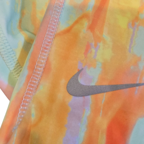 NWT Nike Vibrant Orange and Yellow Leggings with Artistic Flair - Picture 5 of 8